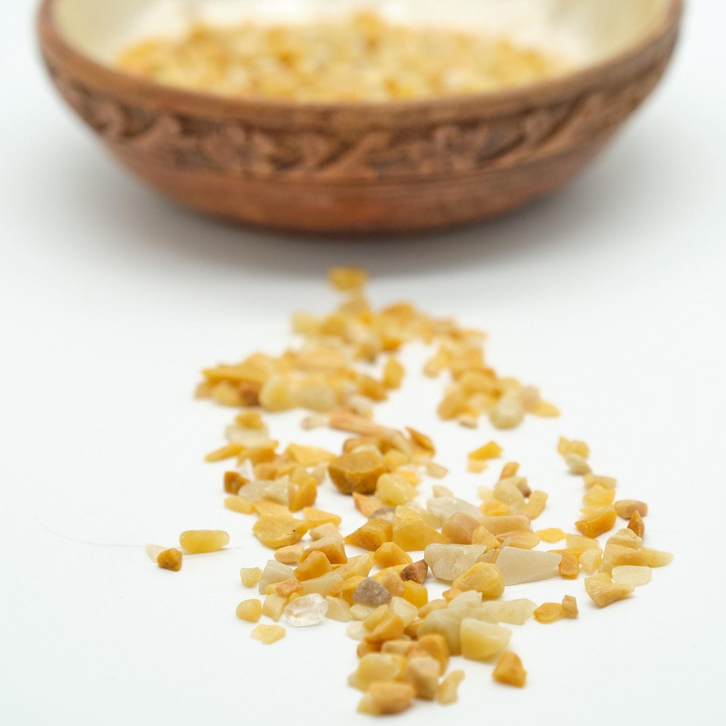 Golden Quartz Crystal Chips 4-10mm Undrilled  Pure Serenity