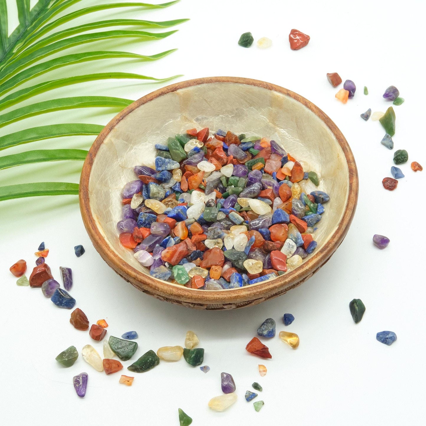 Rainbow Mix Crystal Chips 2-10mm Undrilled  Pure Serenity