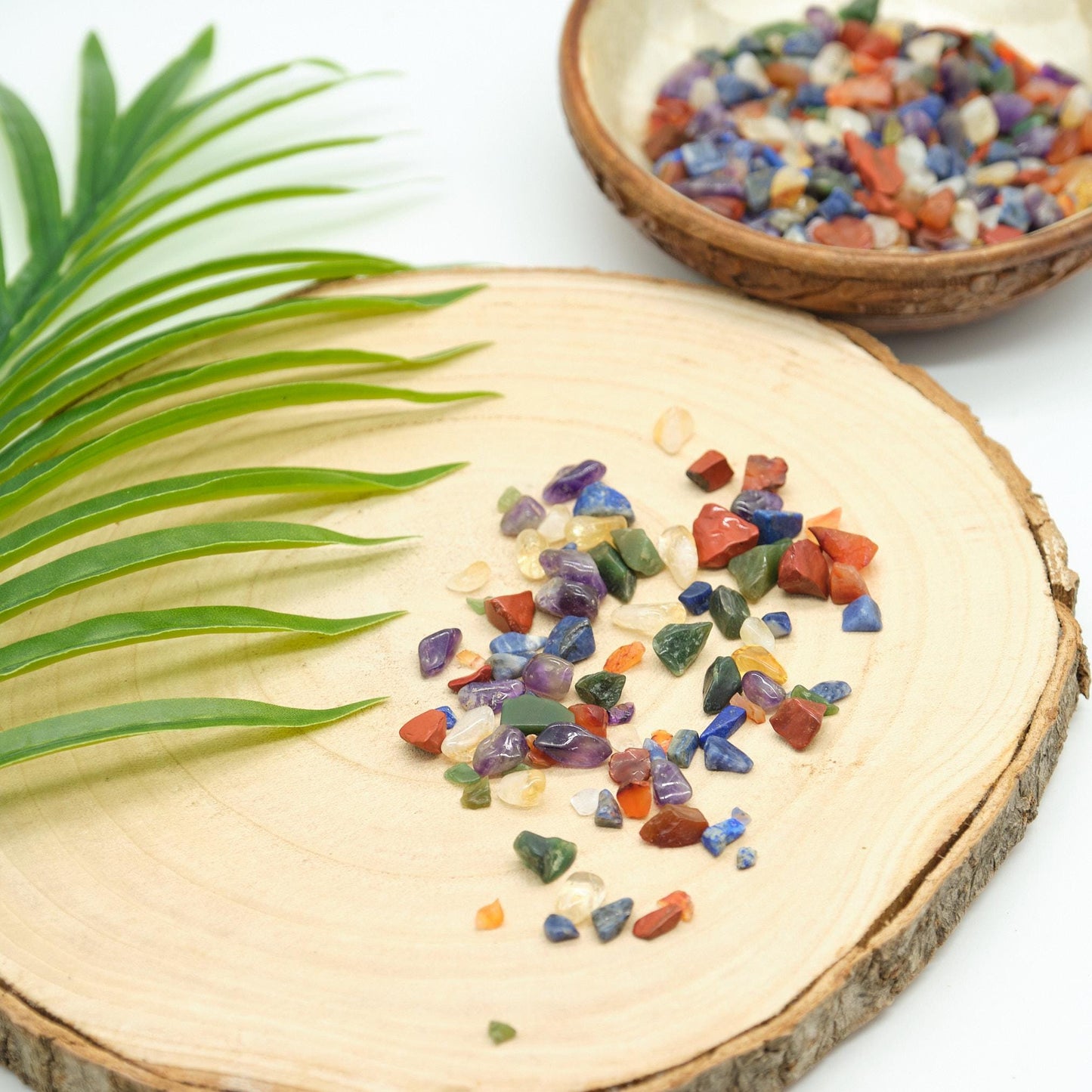 Rainbow Mix Crystal Chips 2-10mm Undrilled  Pure Serenity