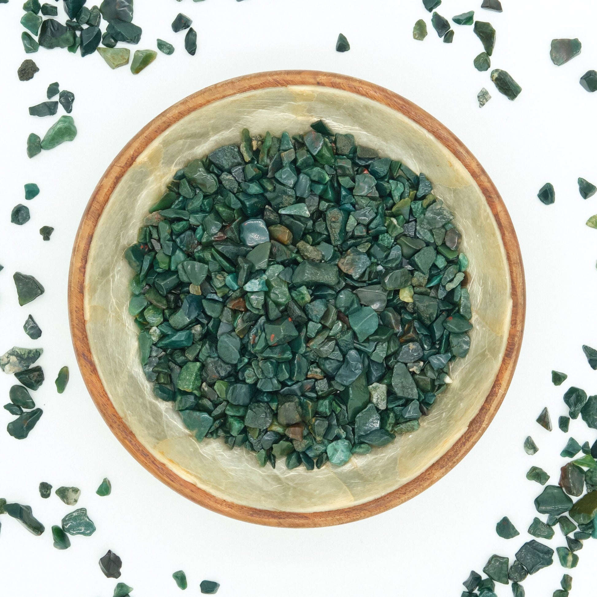 Bloodstone Crystal Chips 4-10mm Undrilled  Pure Serenity