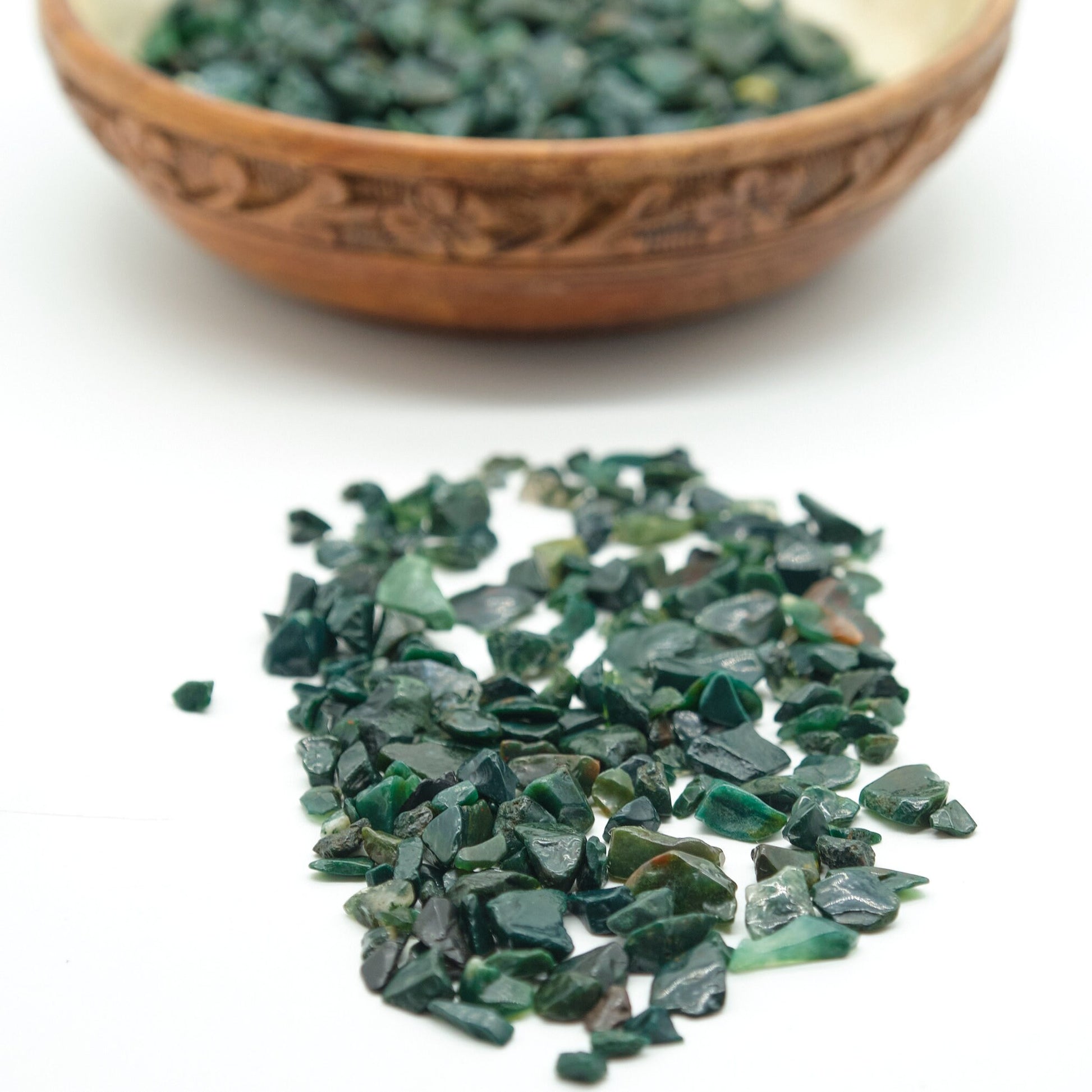 Bloodstone Crystal Chips 4-10mm Undrilled  Pure Serenity