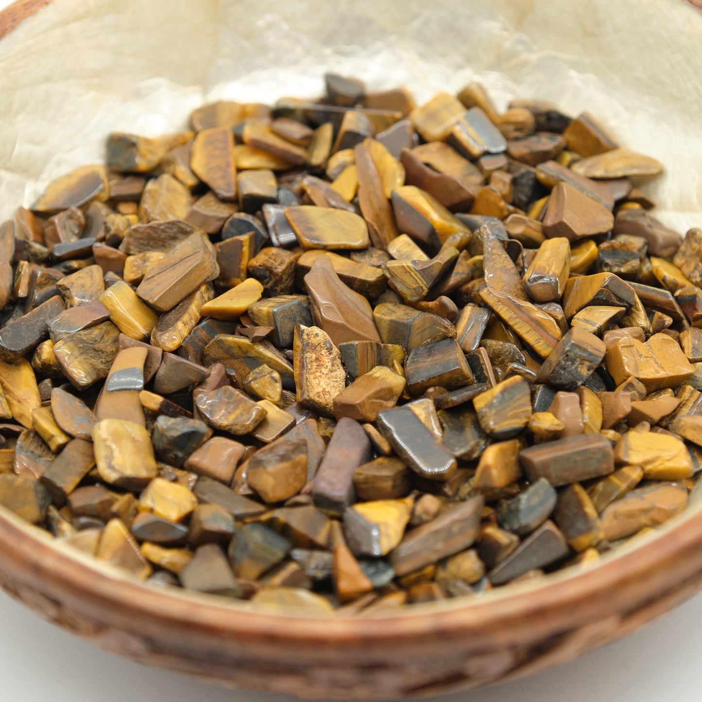 Gold Tigers Eye Crystal Chips 4-10mm Undrilled  Pure Serenity