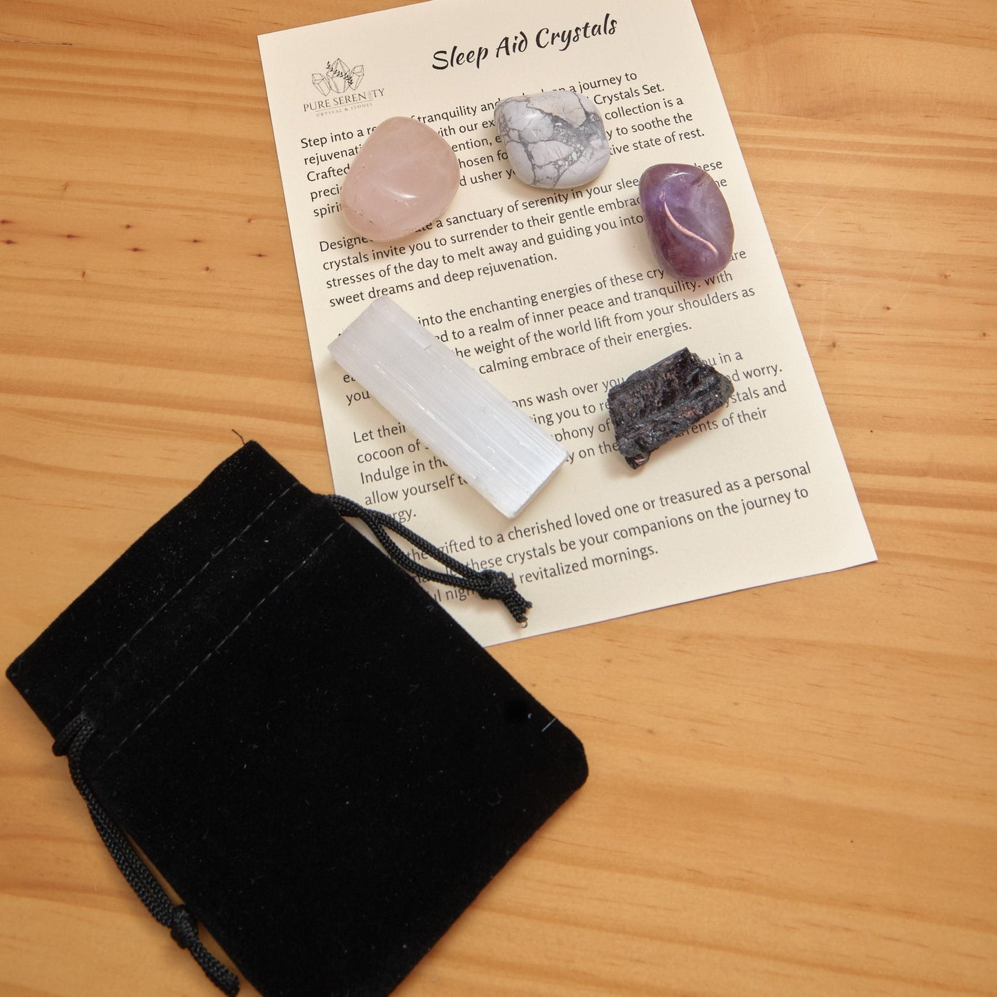 Sleep Aid Crystals Gift Set  Pure Serenity
