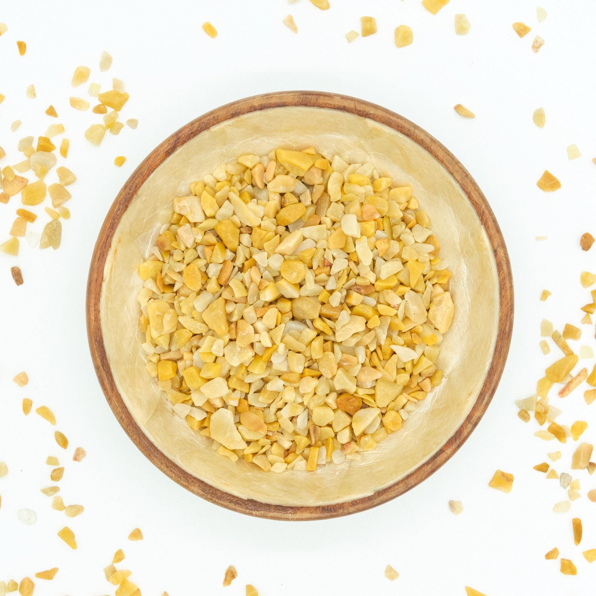 Golden Quartz Crystal Chips 4-10mm Undrilled  Pure Serenity