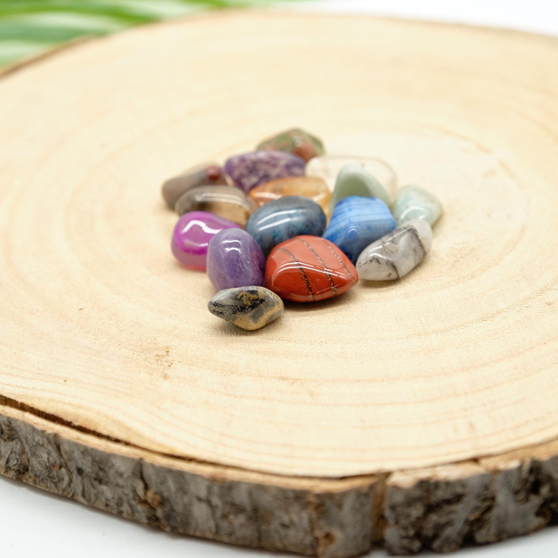 15 Small Mixed Gemstones With Black Velvet Pouch  Pure Serenity