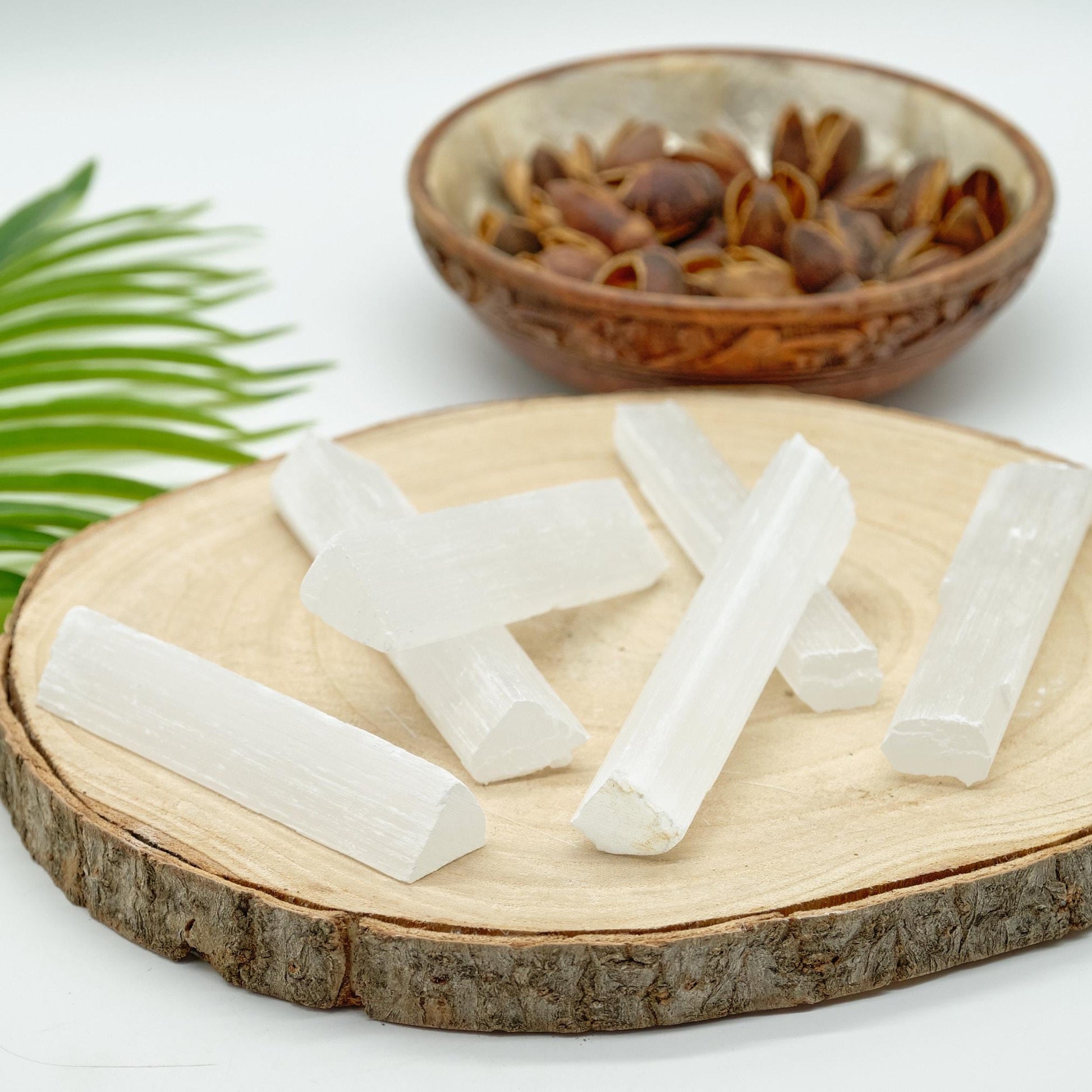 Natural Selenite Stick Wand 10-15cm x 1  Pure Serenity