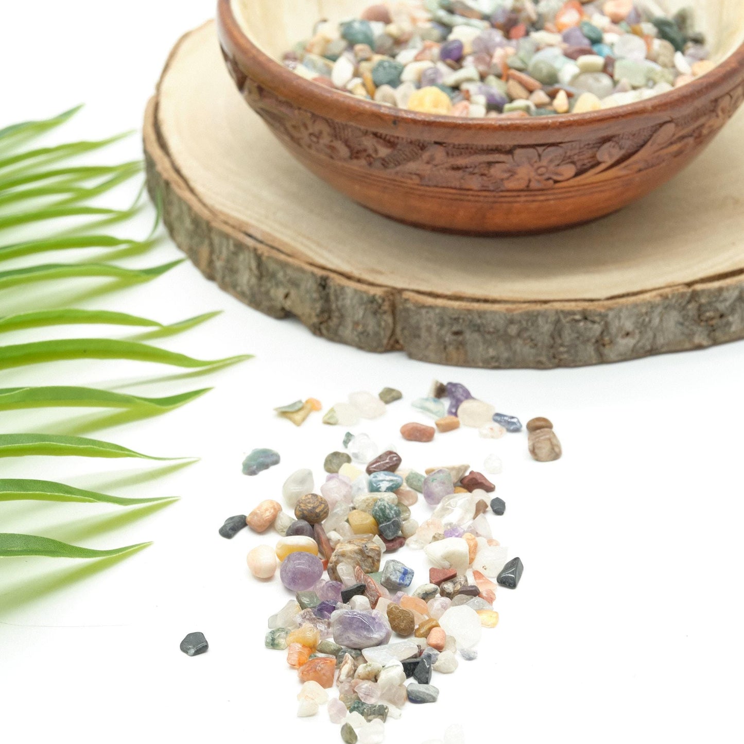 Earth Tones Mixed Crystal Chips Undrilled 4-10mm  Pure Serenity