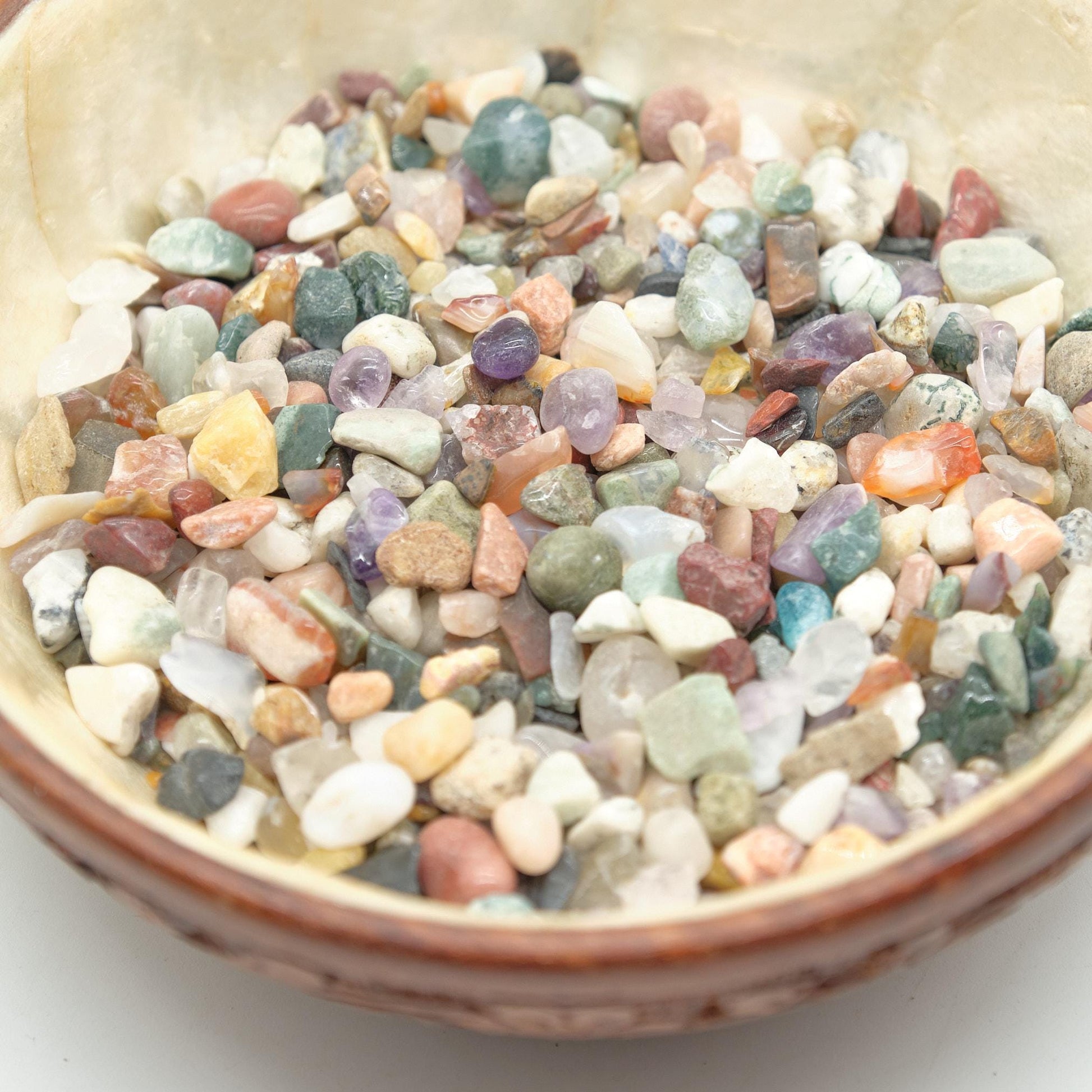 Earth Tones Mixed Crystal Chips Undrilled 4-10mm  Pure Serenity