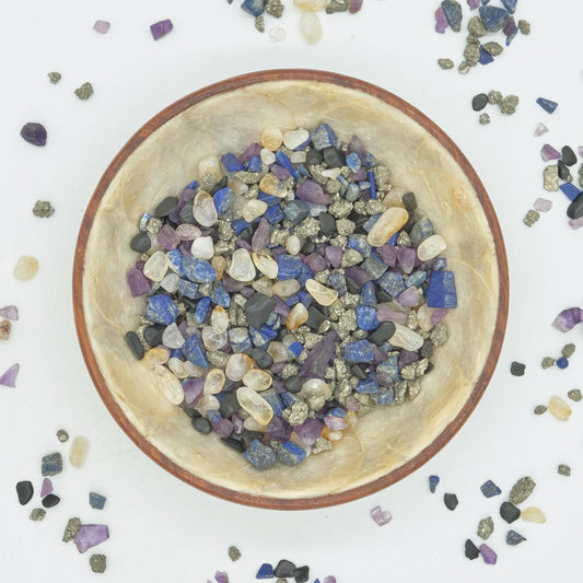 Royal Mixed Crystal Chips Undrilled 4-10mm  Pure Serenity