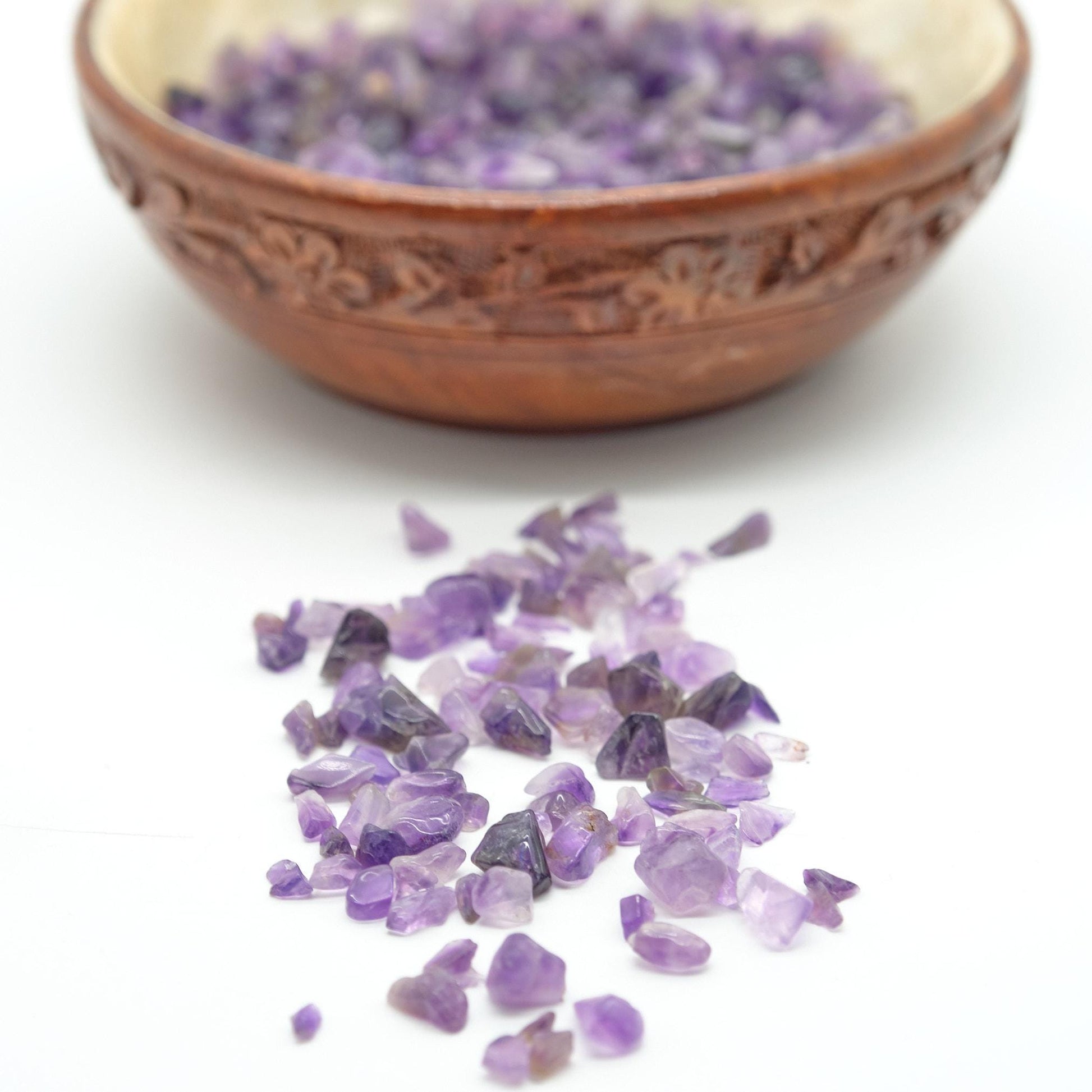 Amethyst Crystal Chips 4-10mm Undrilled  Pure Serenity