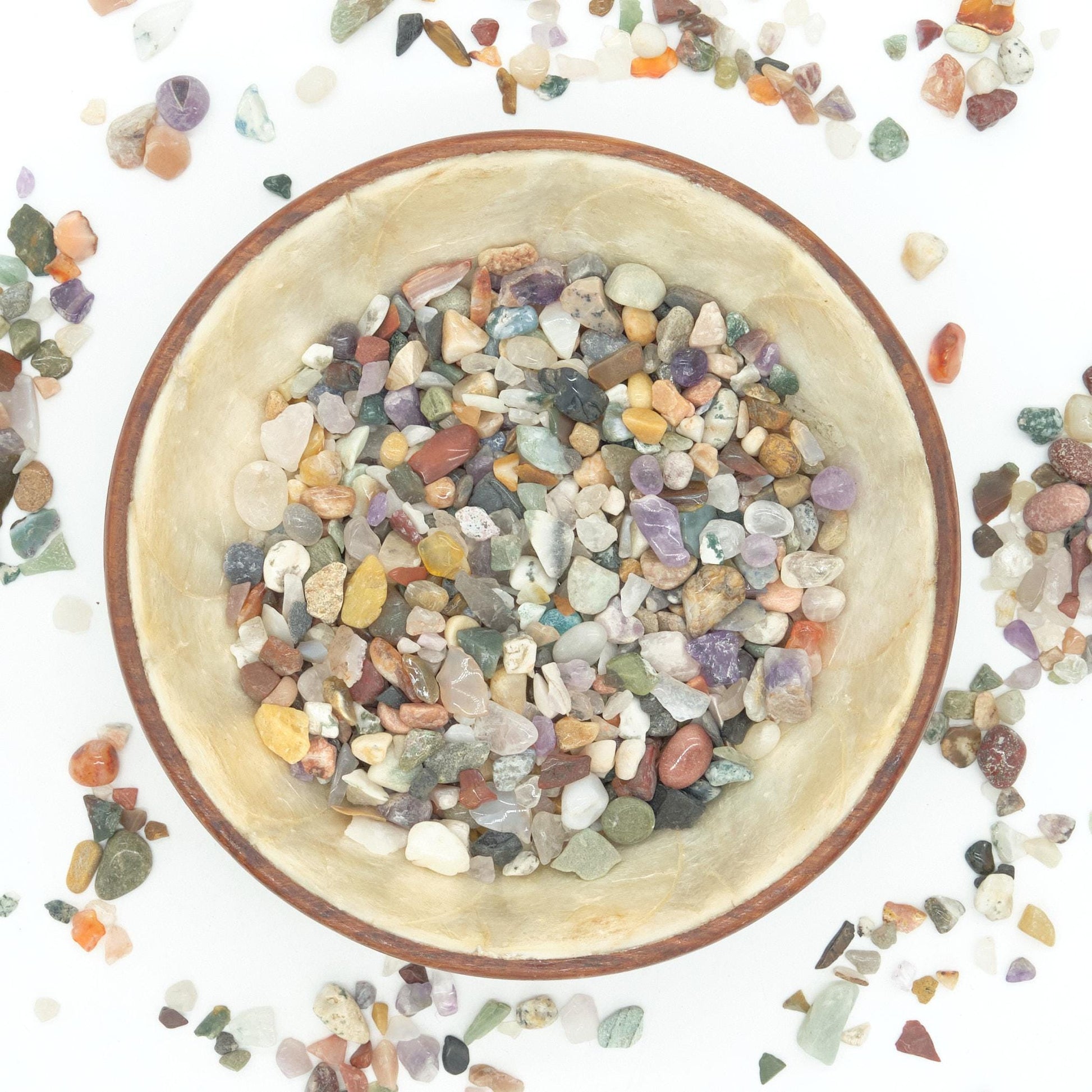 Earth Tones Mixed Crystal Chips Undrilled 4-10mm  Pure Serenity