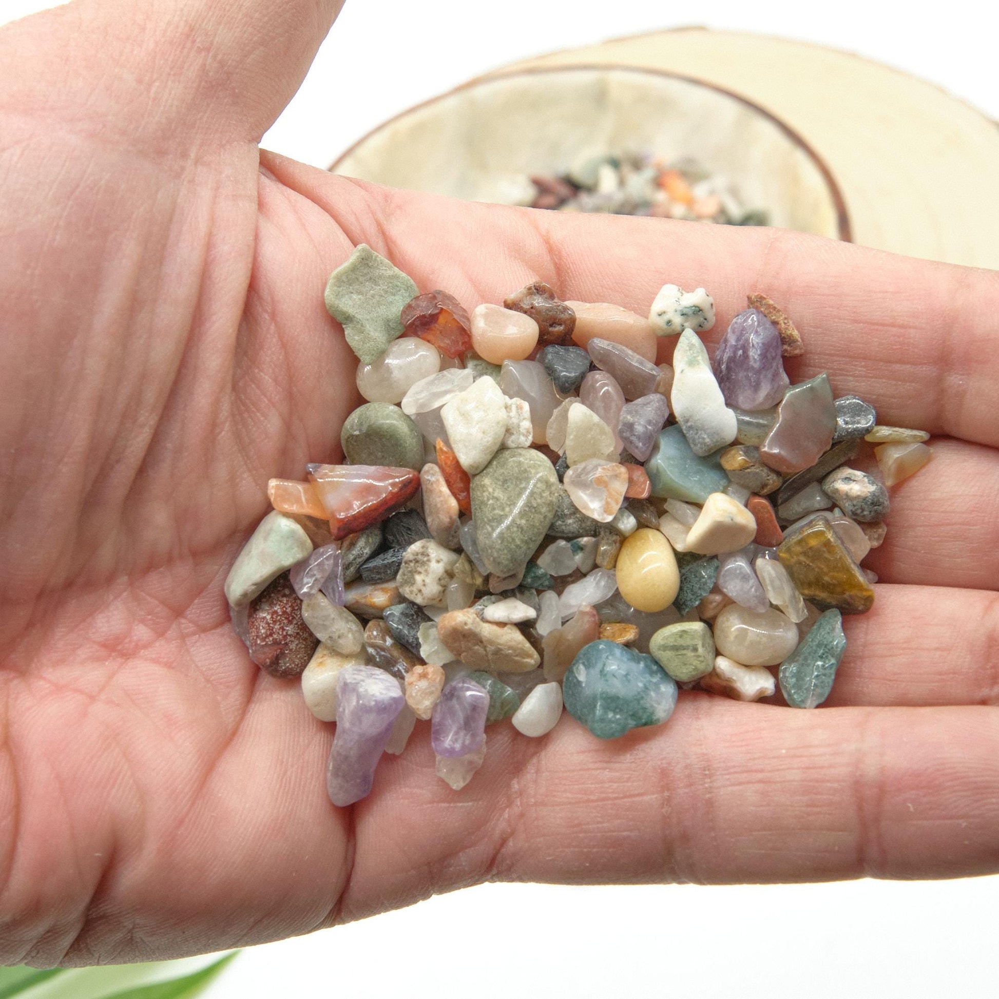 Earth Tones Mixed Crystal Chips Undrilled 4-10mm  Pure Serenity