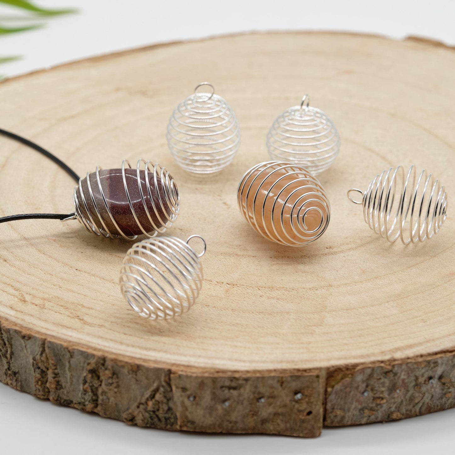 Crystal Stone Holder Necklace Pure Serenity