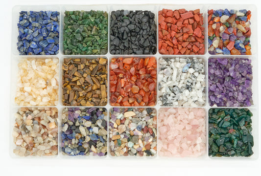 assorted crystal chips