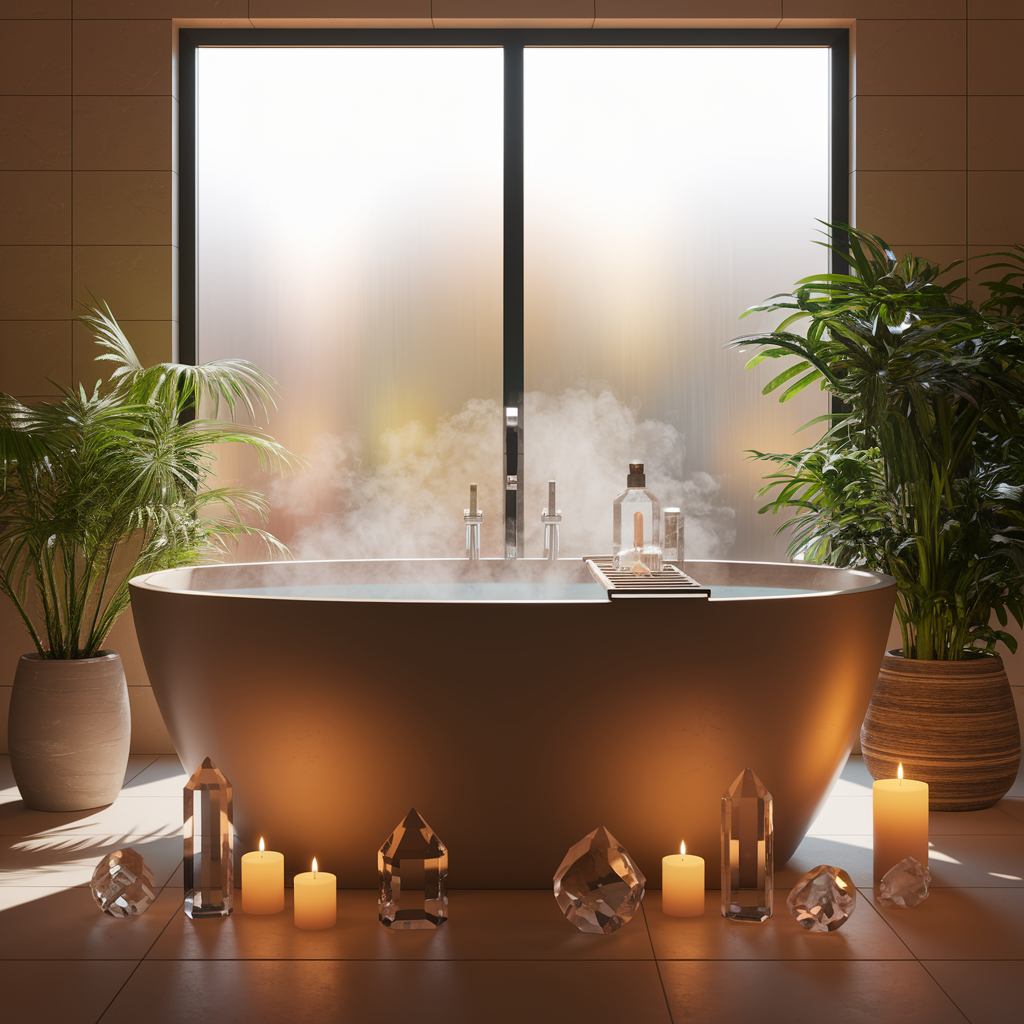 Bathroom Feng Shui Meets Crystals: Turn Your Bath into a Sanctuary