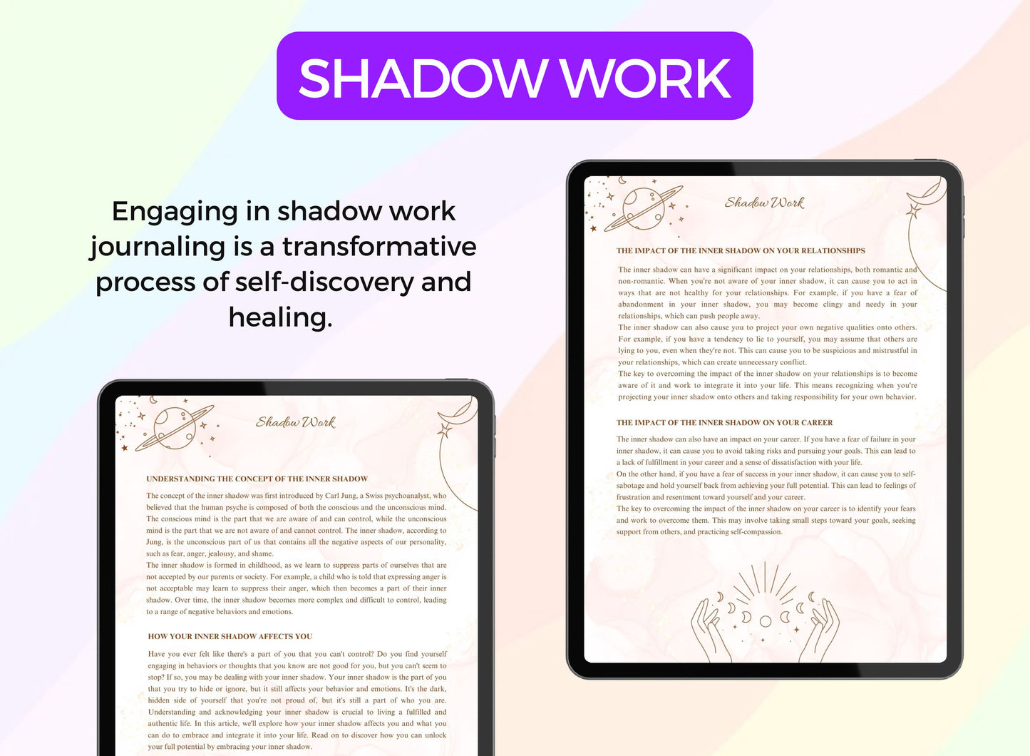 Shadow Work Journal with FREE Notebook Planner Digital and Printable