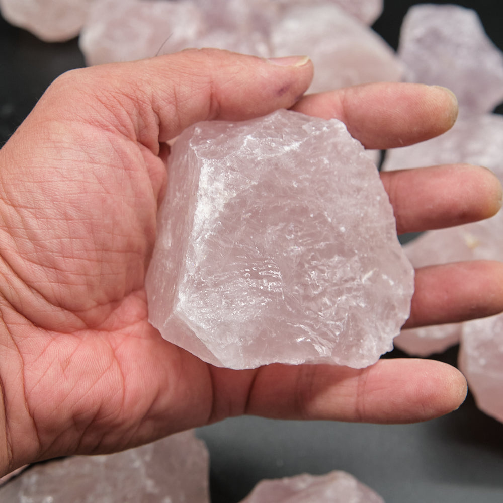 Large Rough Rose Quartz Rock x 1 Piece