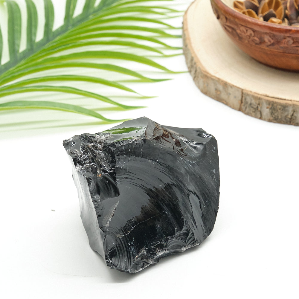 Large Rough Black Obsidian Natural Rock 805g