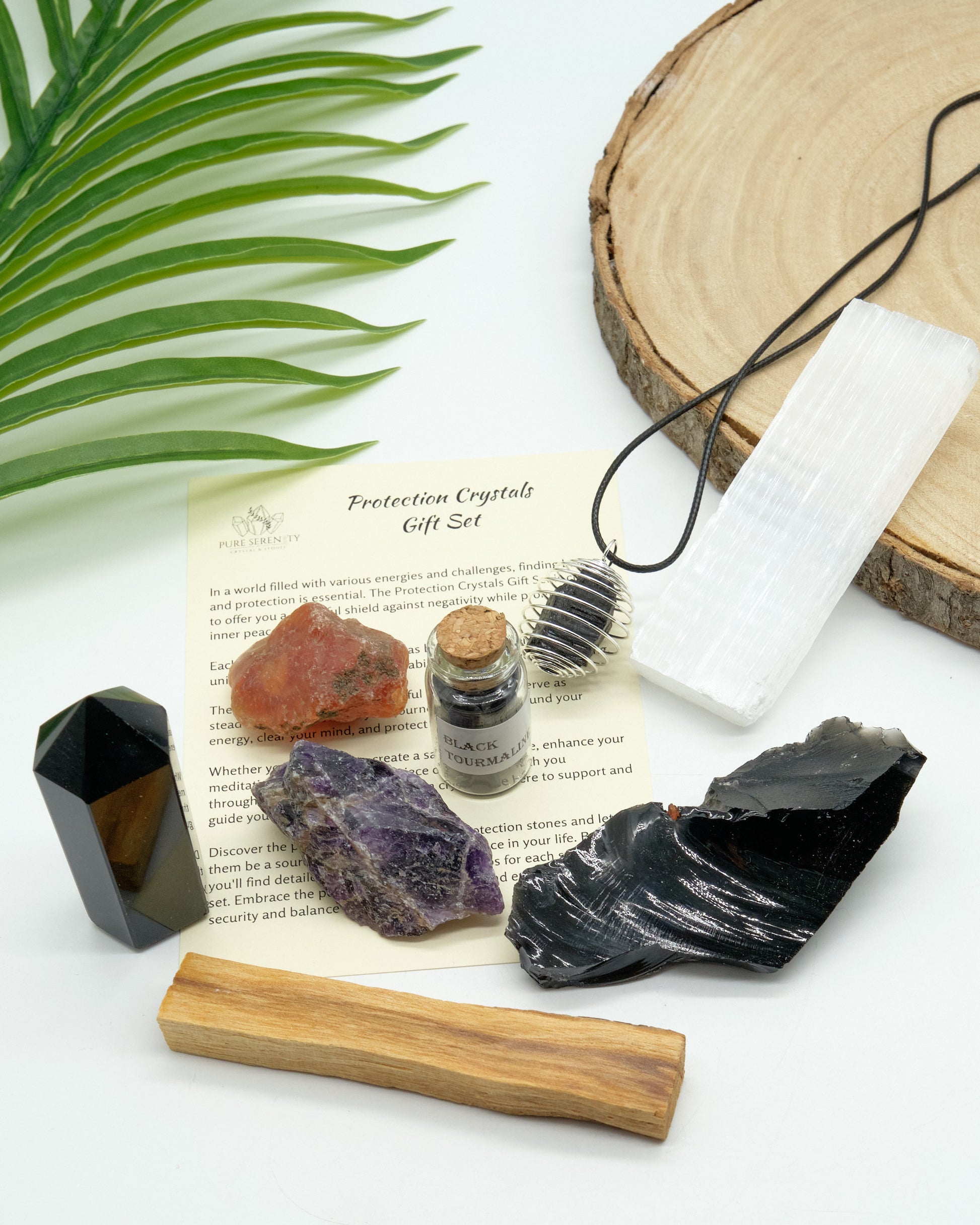 Protection Healing Crystals Gift Set  Pure Serenity   