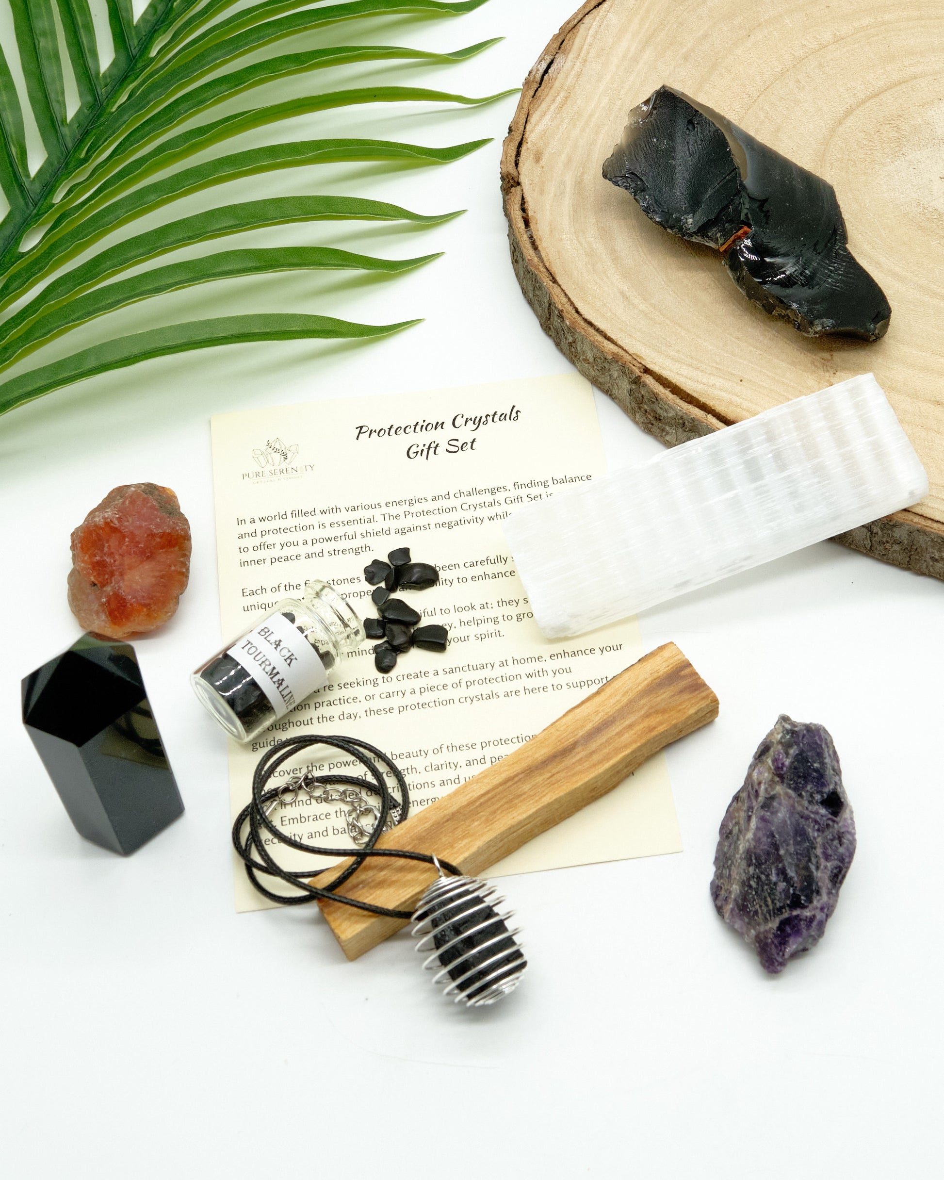 Protection Healing Crystals Gift Set  Pure Serenity   