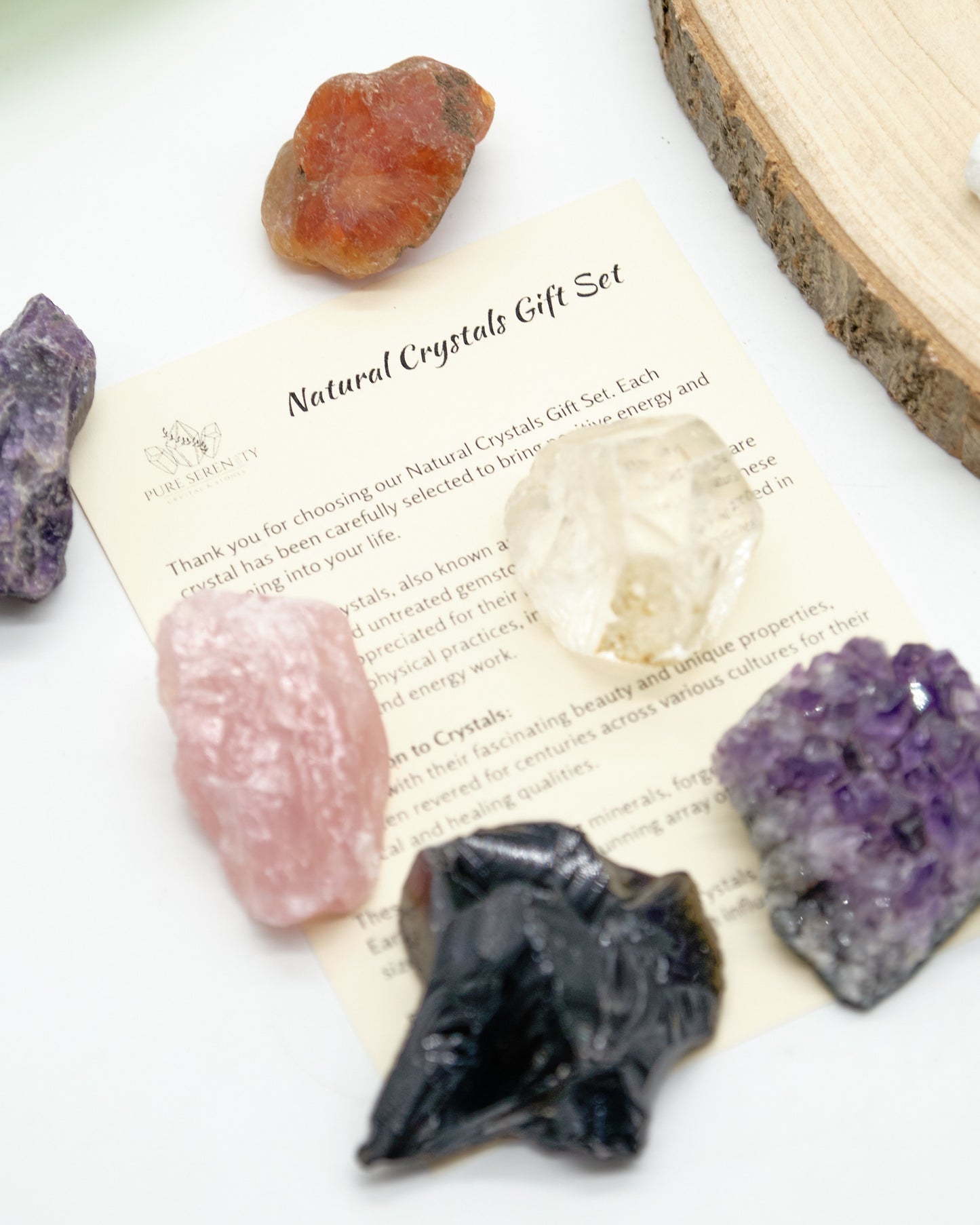 Natural Crystals Starter Kit Gift Box