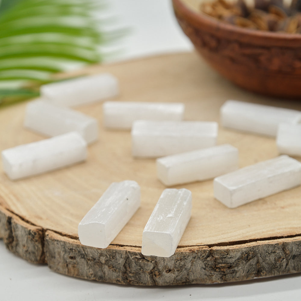 small tiny selenite sticks 4cm