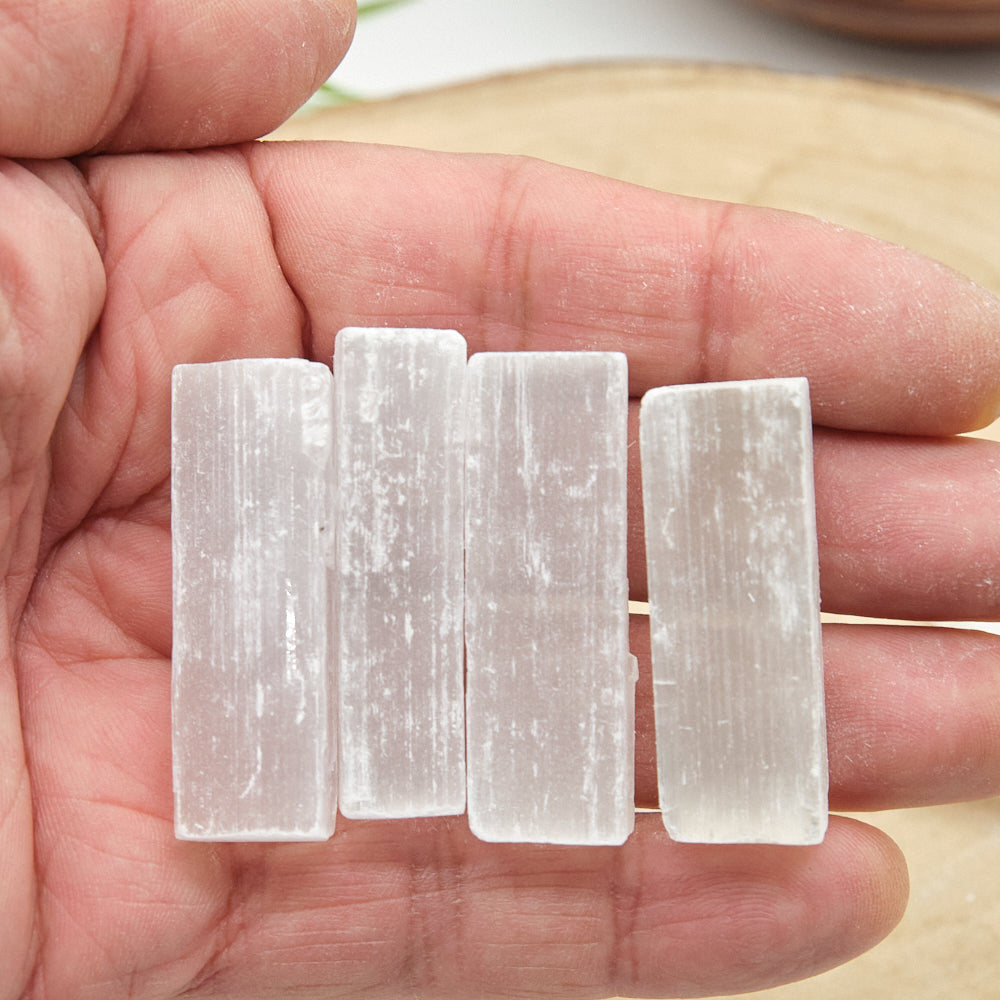 Small Natural Selenite Sticks Wands 4cm