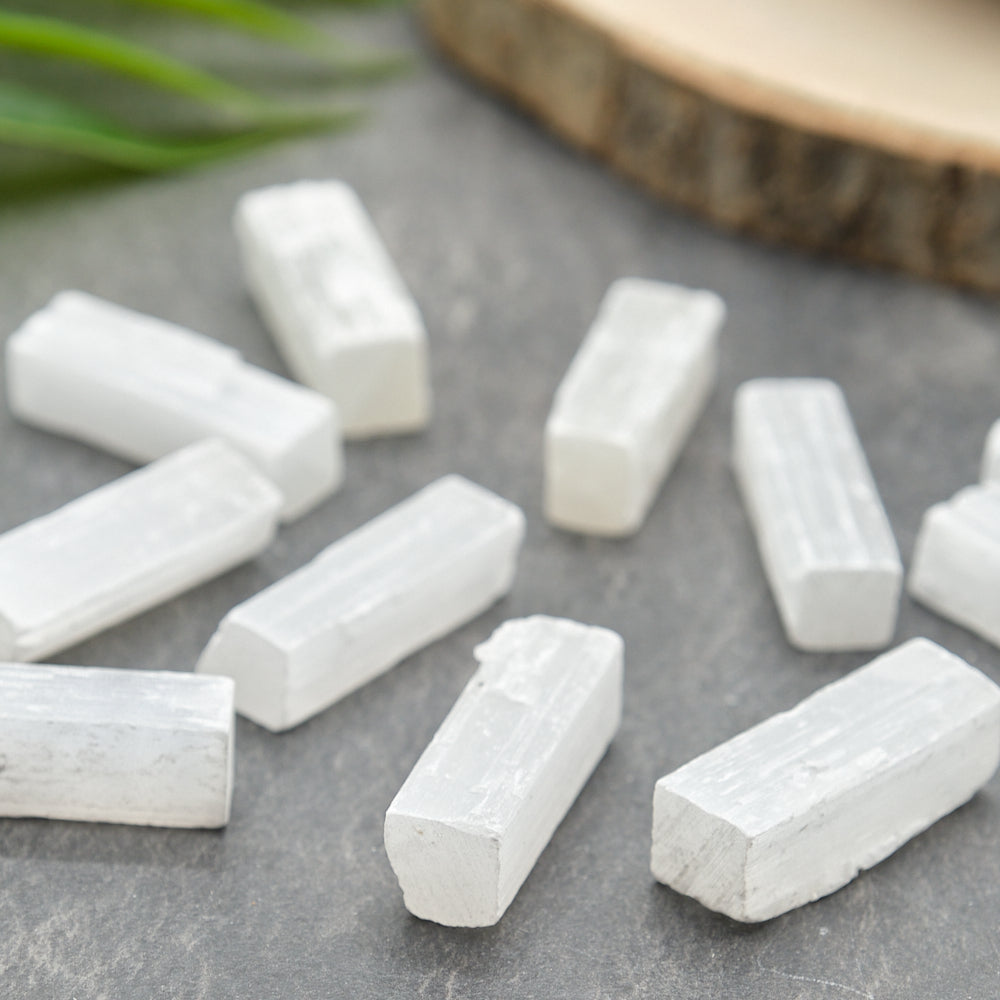 Small Natural Selenite Sticks Wands 4cm