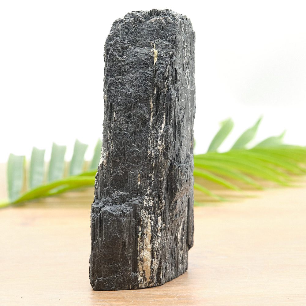 raw black tourmaline crystal