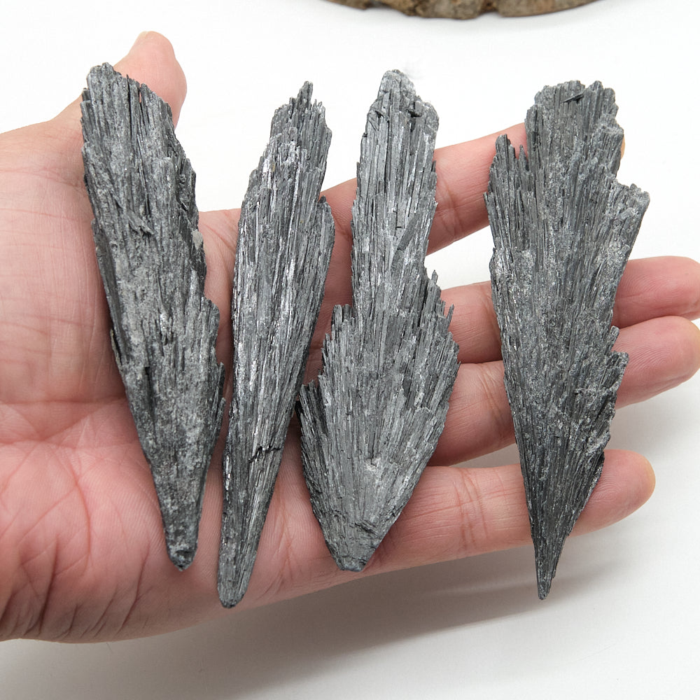 Large Rough Black Kyanite Fan/Cluster Crystal 8-10cm