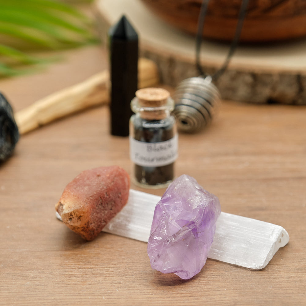 Protection Healing Crystals Gift Set