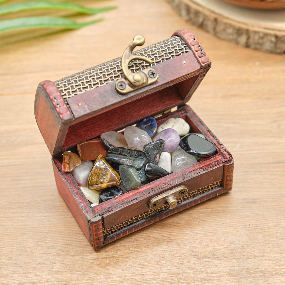 Treasure Chest With Crystal Stones Gift Set