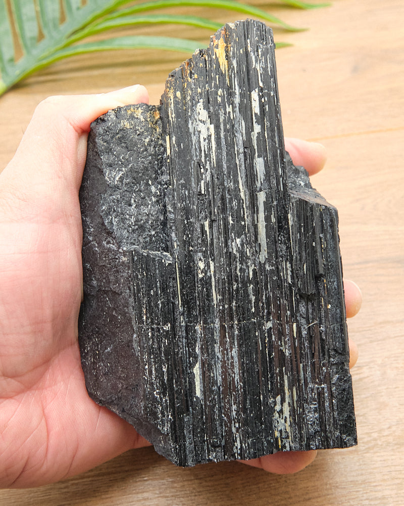 Large Rough Black Tourmaline Natural Rock 1133g
