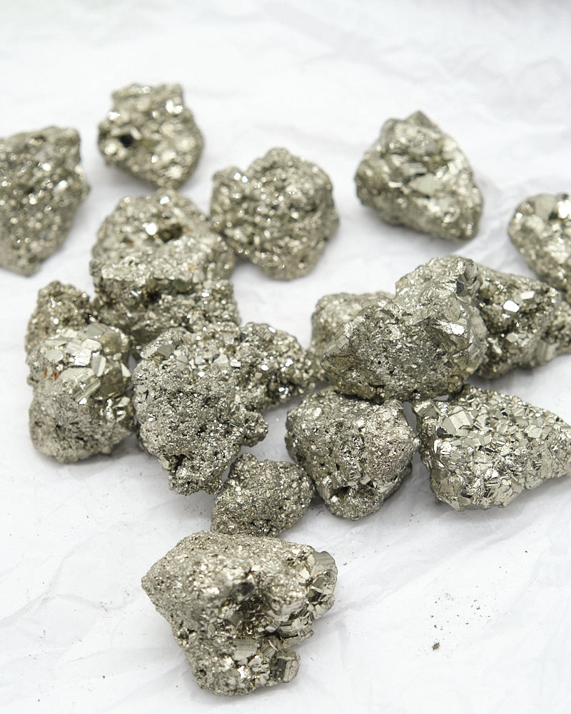 Rough Natural Pyrite Cocada Crystals 2-5 cm
