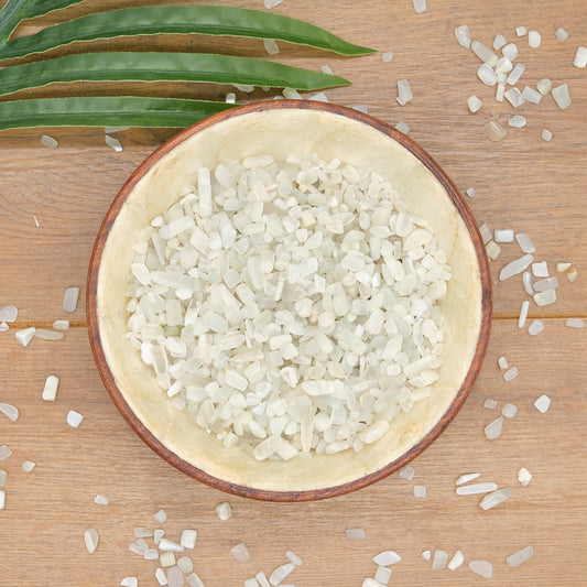 White Moonstone Crystal Chips 4-10mm Undrilled