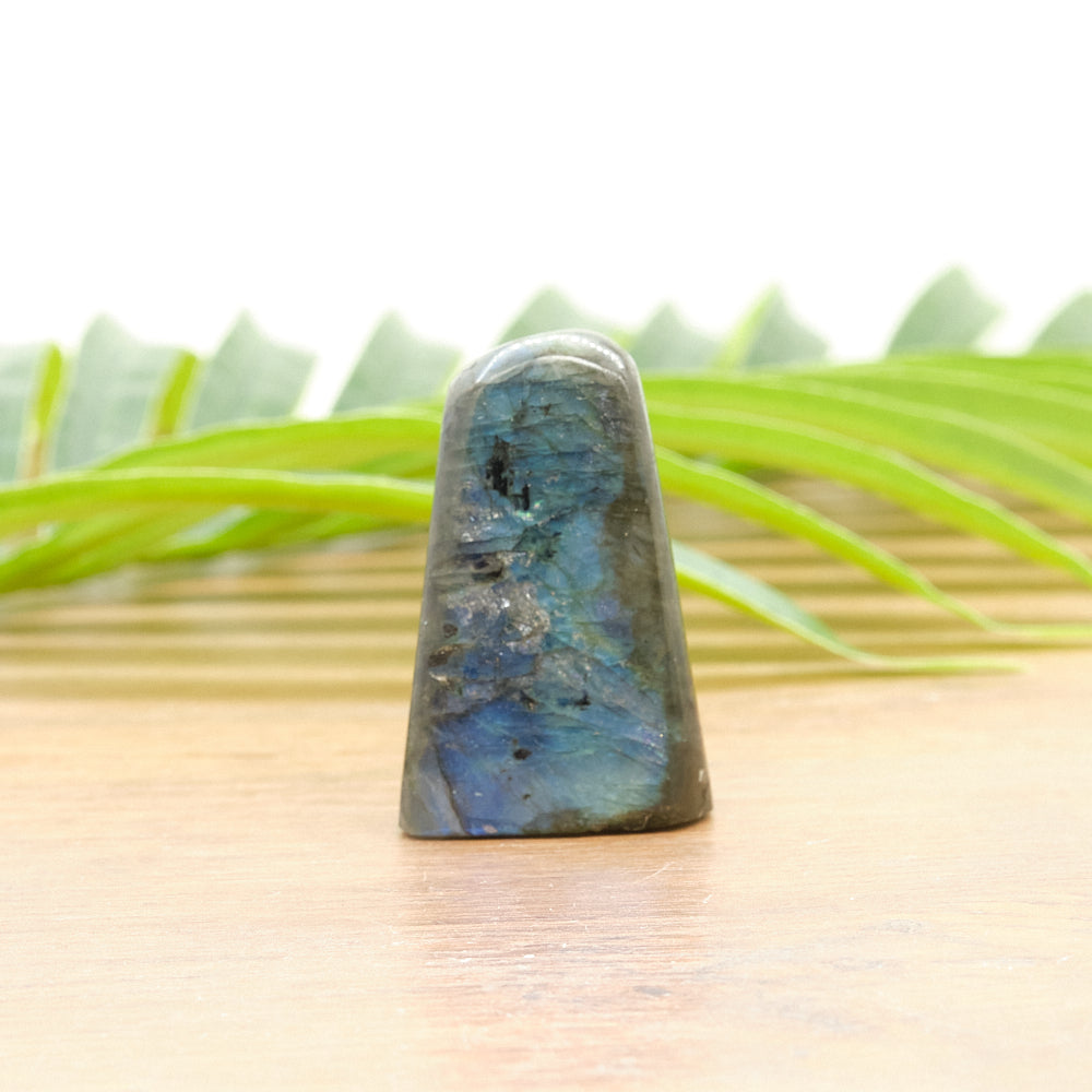 Natural Labradorite Freeform Polished Crystal 63g