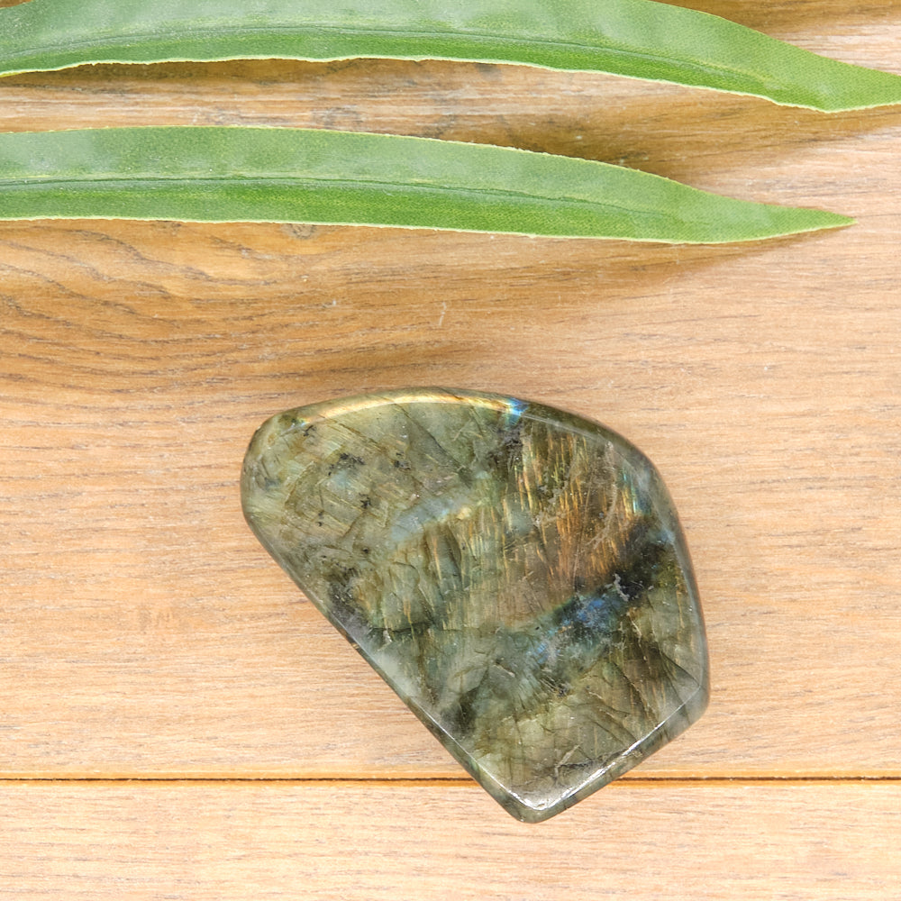 Natural Labradorite Freeform Polished Crystal 83g
