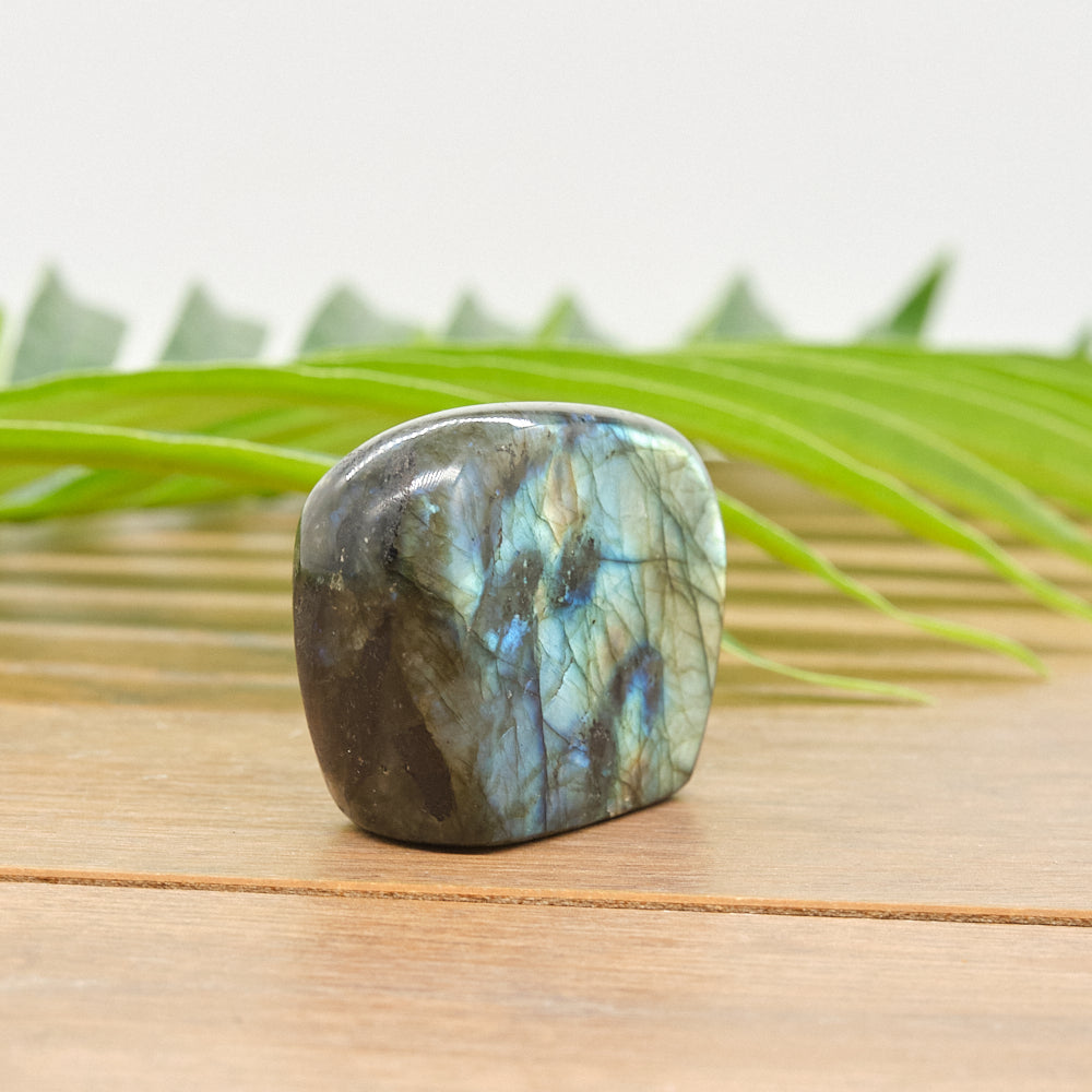 Natural Labradorite Freeform Polished Crystal 95g