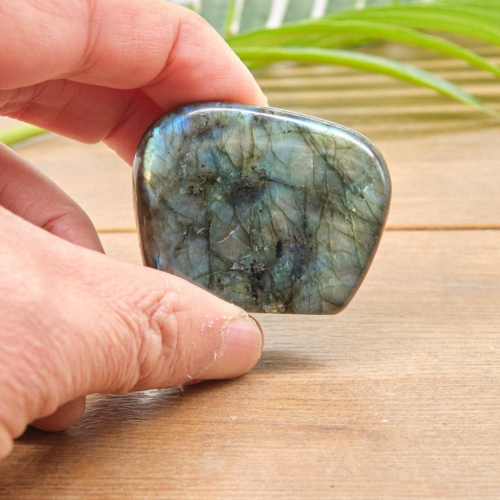 Natural Labradorite Freeform Polished Crystal 95g