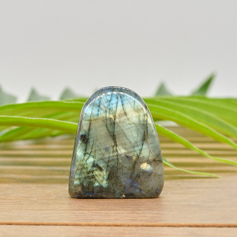 Natural Small Labradorite Freeform Polished Crystal 55g
