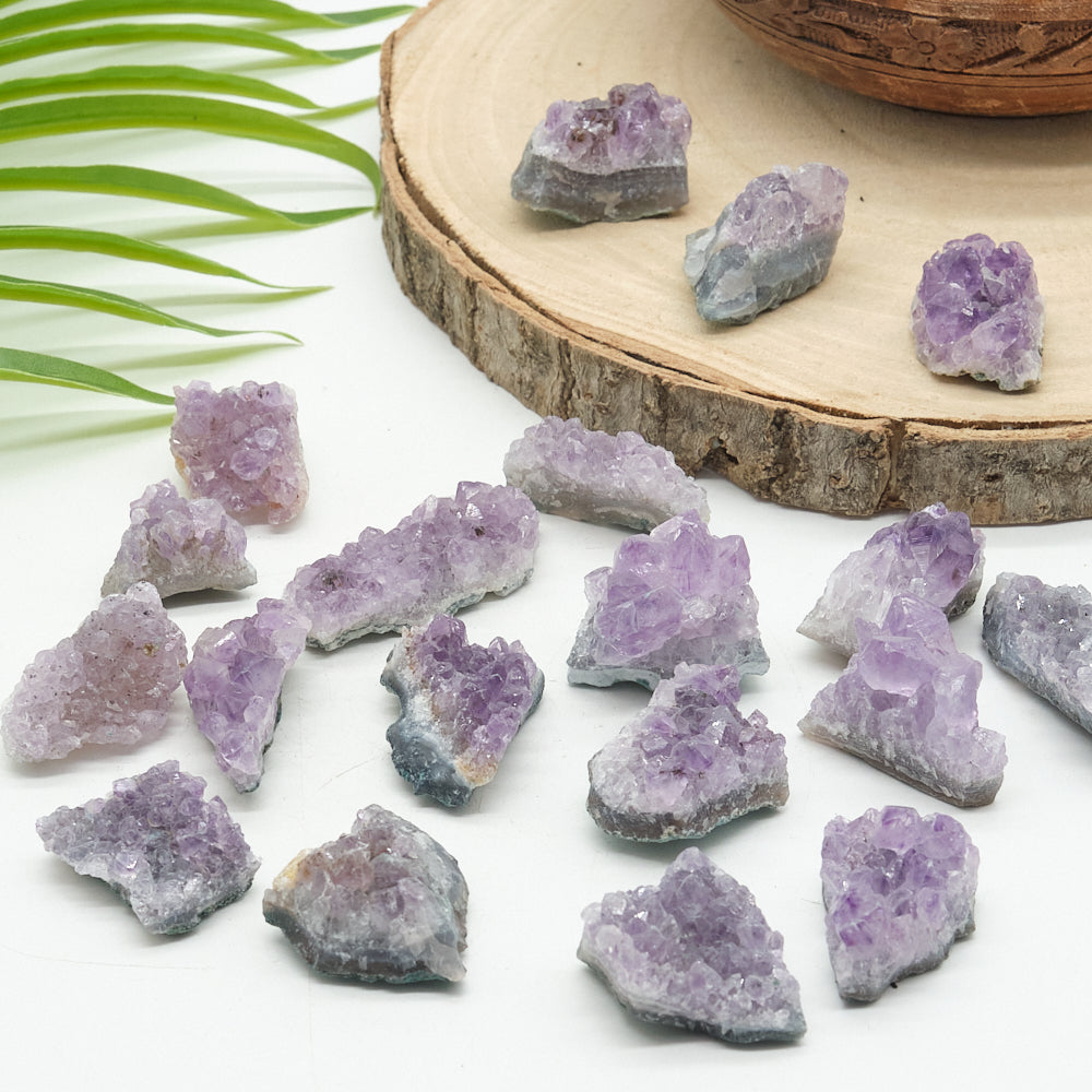 Small Amethyst Geode Cluster Crystal 2-4cm
