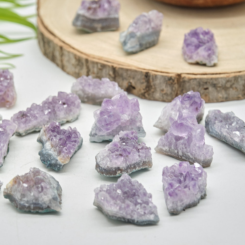 Small Amethyst Geode Cluster Crystal 2-4cm