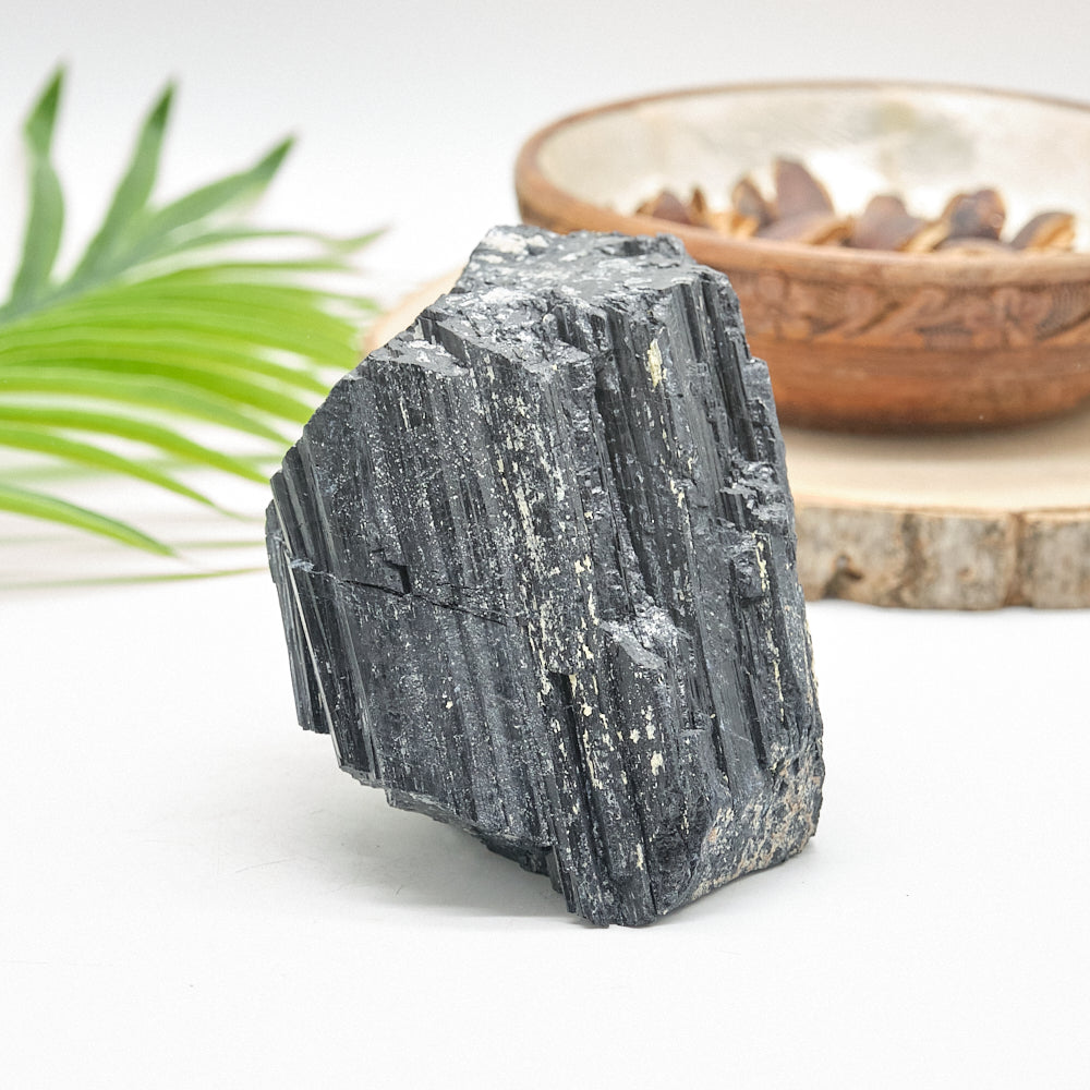 Large Rough Black Tourmaline Natural Rock 1163g