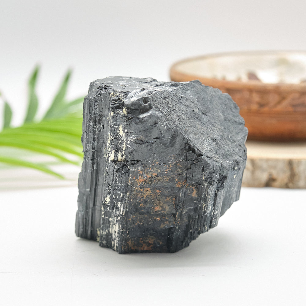 Large Rough Black Tourmaline Natural Rock 1163g