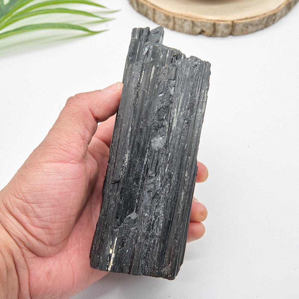 Large Rough Black Tourmaline Natural Rock 1044g