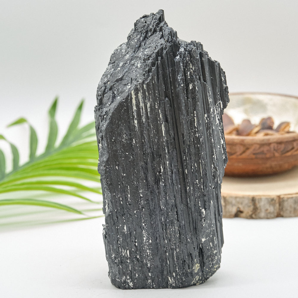 Large Rough Black Tourmaline Natural Rock 1844g