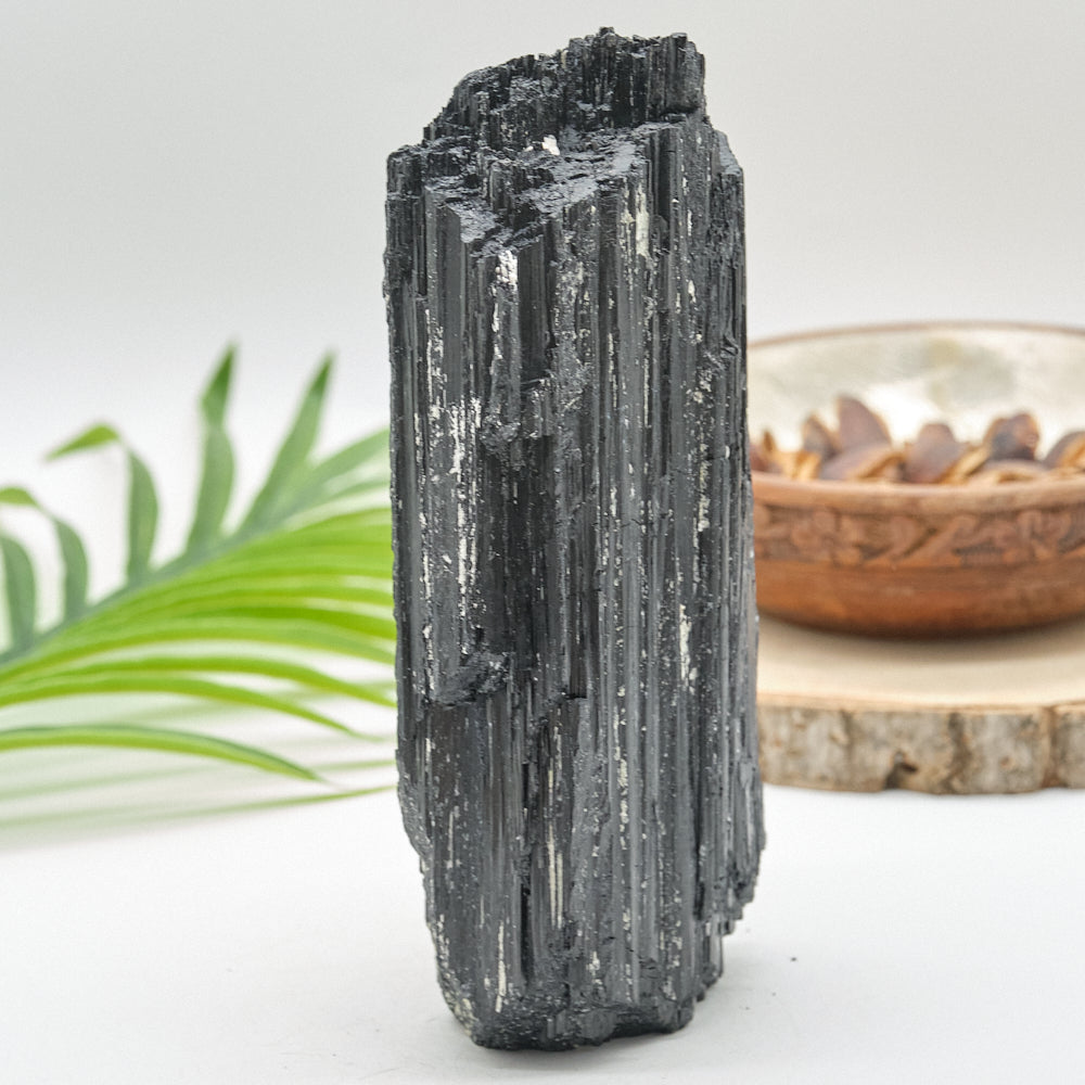 Large Rough Black Tourmaline Natural Rock 1844g