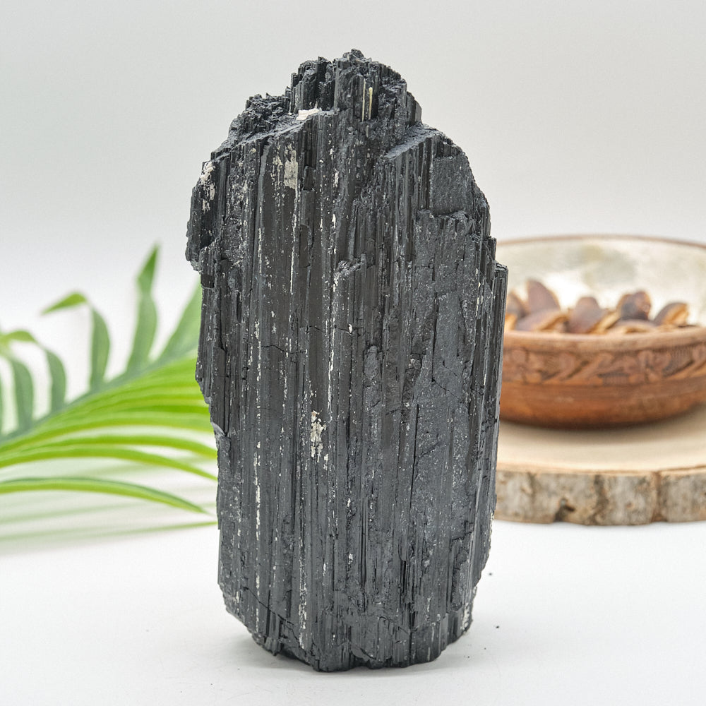 Large Rough Black Tourmaline Natural Rock 1844g