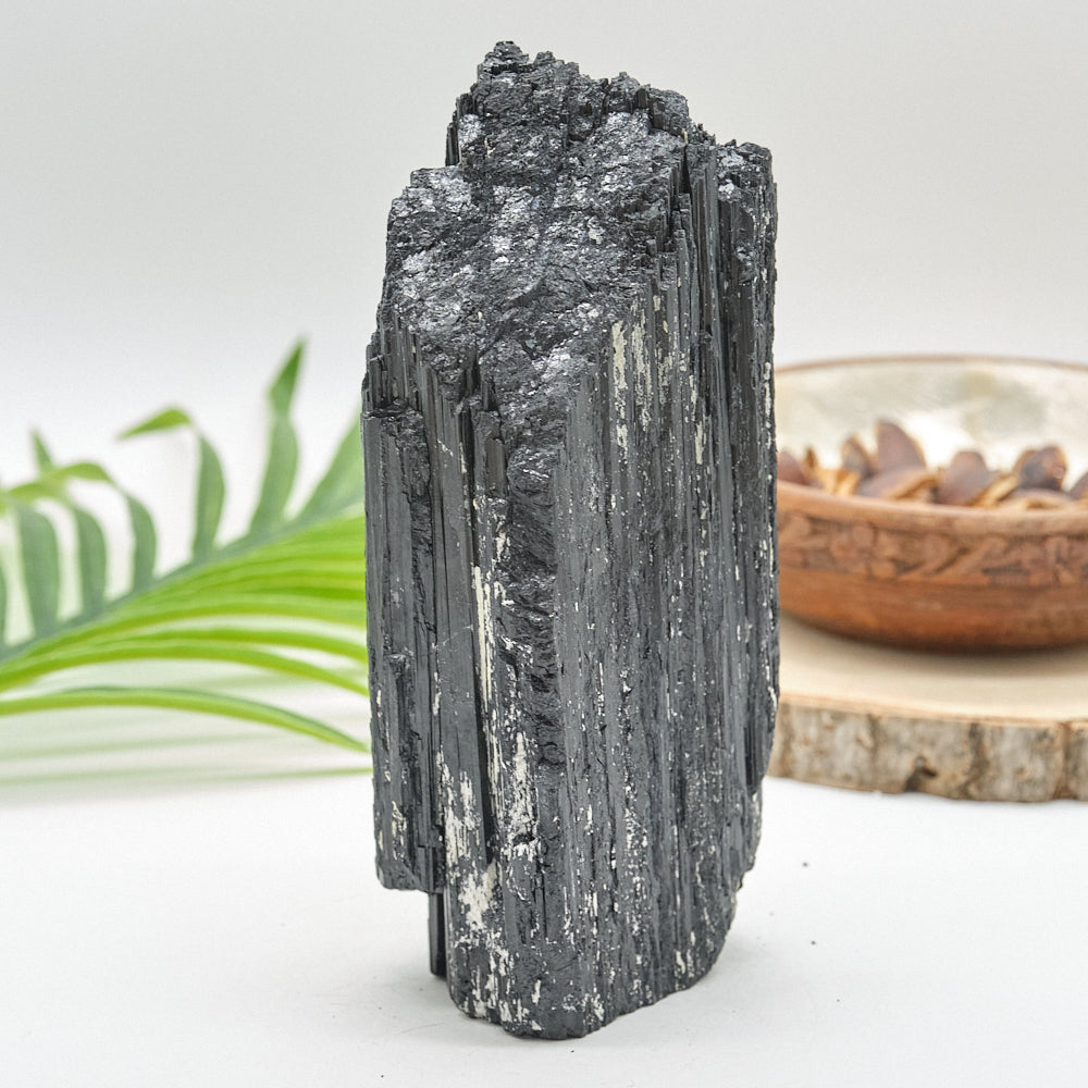 Large Rough Black Tourmaline Natural Rock 1844g