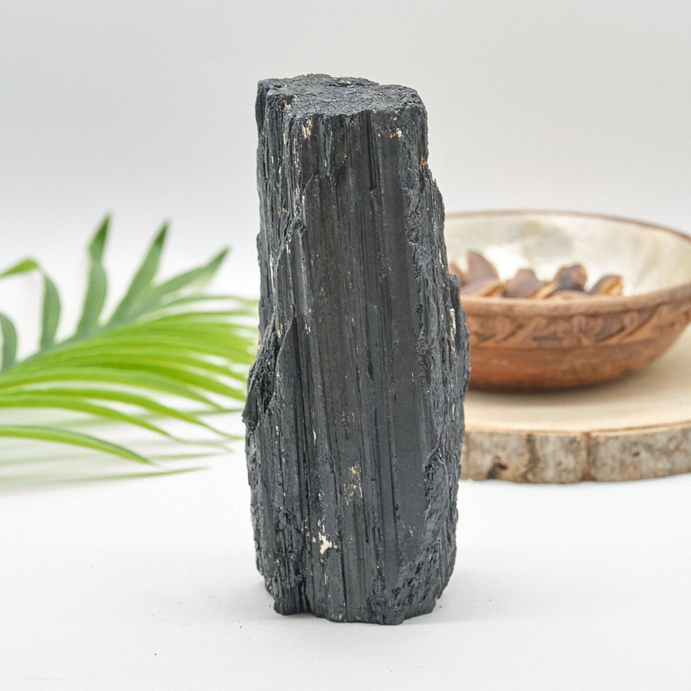 Large Rough Black Tourmaline Natural Rock 1296g